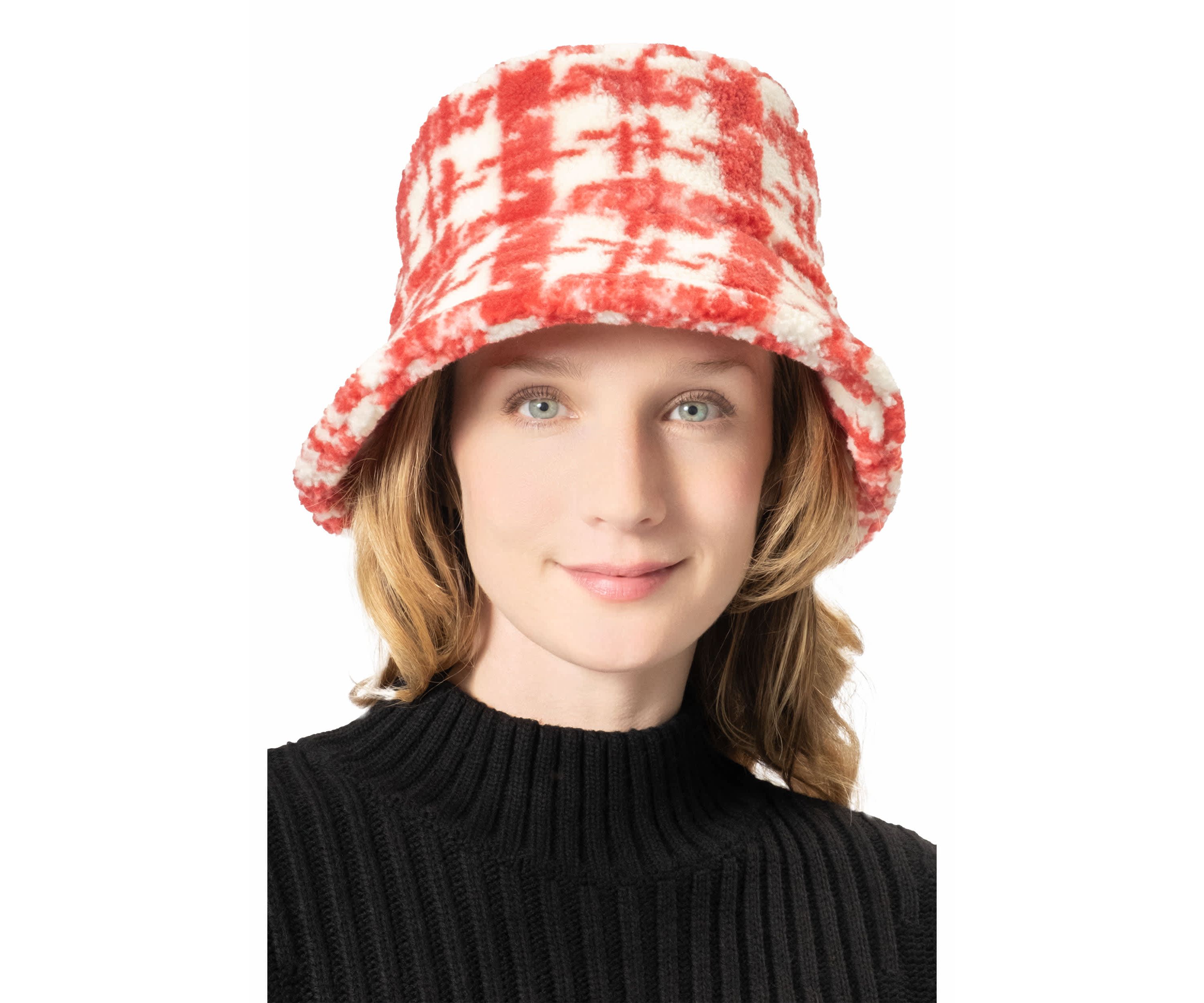 PLAID SHERPA BUCKET