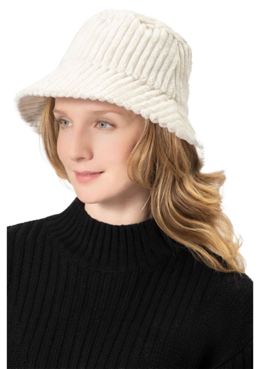 SOLID CORDUROY BUCKET