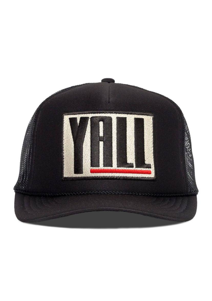 Yall Trucker Hat in Black