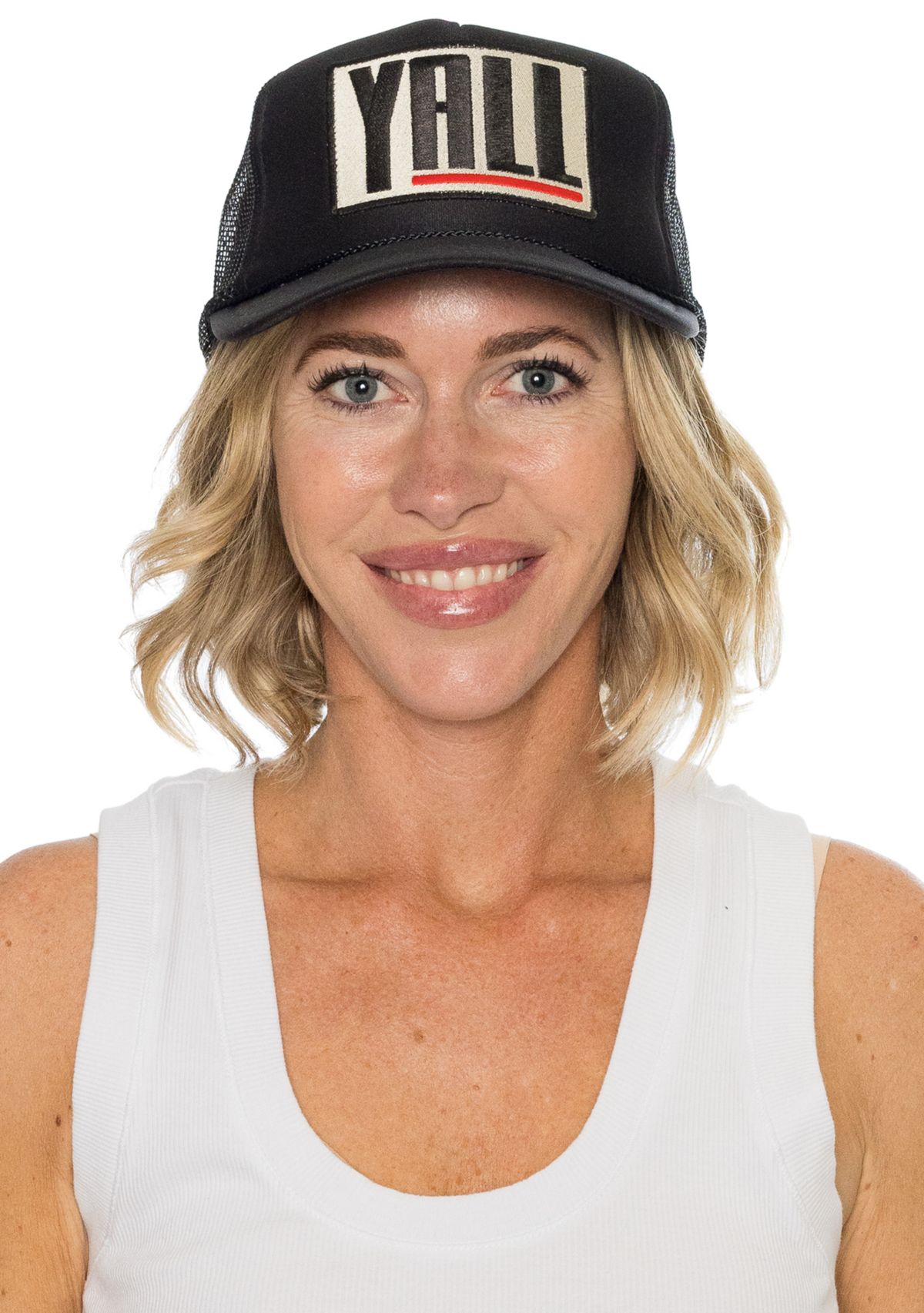 Yall Trucker Hat in Black