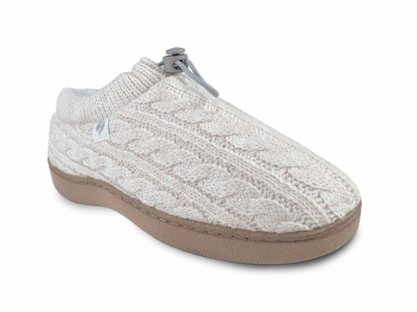 Ava Cable Knit Drawstring Slippers