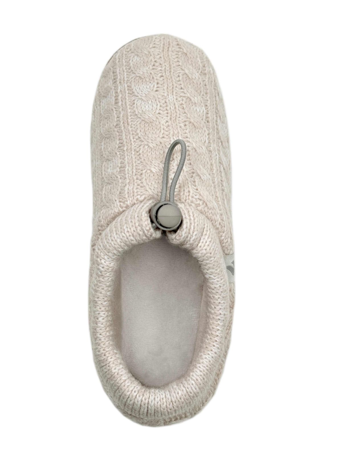 Ava Cable Knit Drawstring Slippers