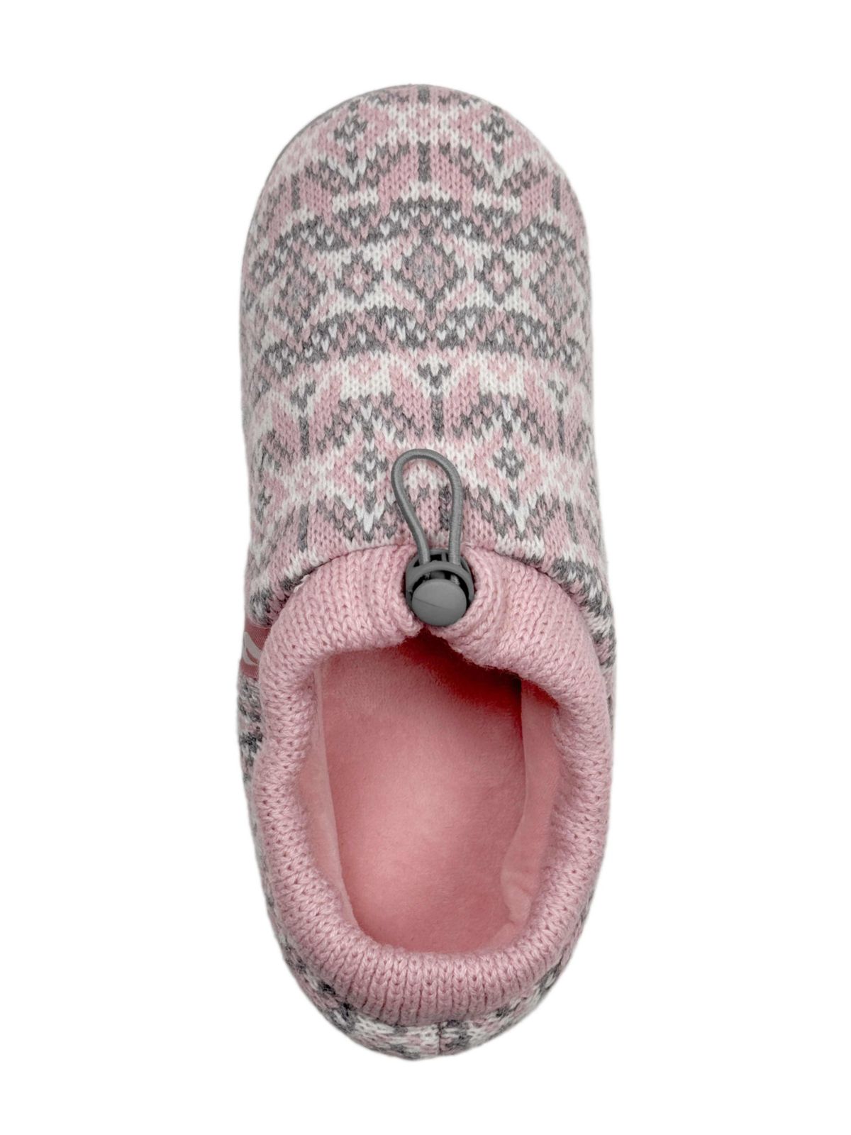 Emma Fairisle Knit Drawstring Slippers
