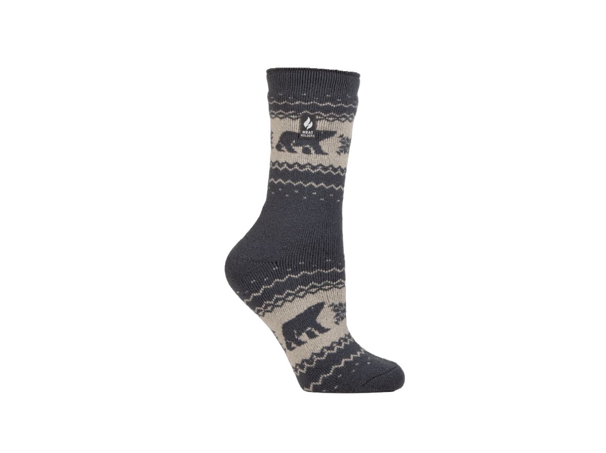 Lite Jade Holiday Outdoor Polar Bear Crew Sock