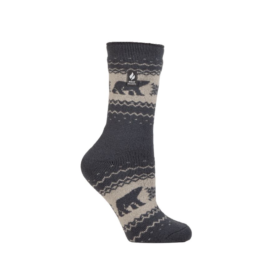 Lite Jade Holiday Outdoor Polar Bear Crew Sock