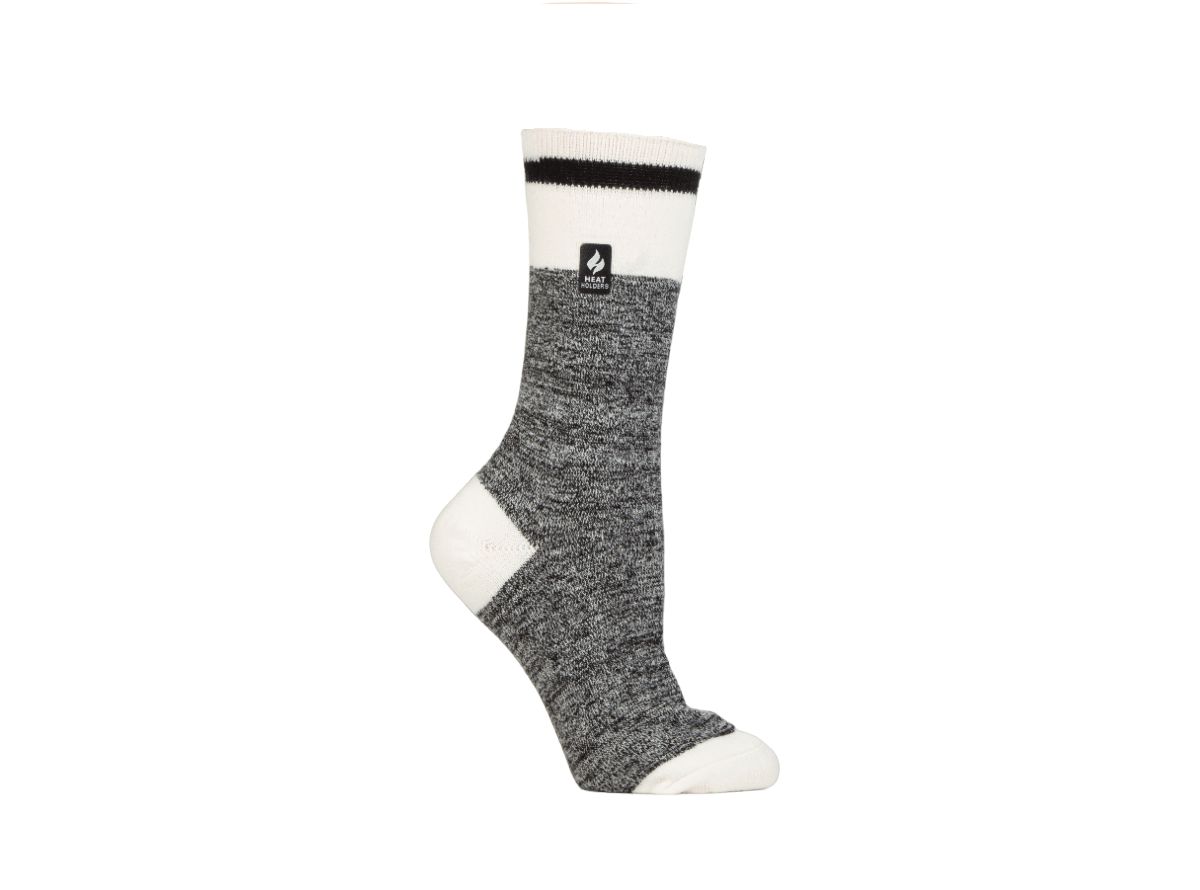 Ultra Lite Lana Cream Block Twist Crew Sock