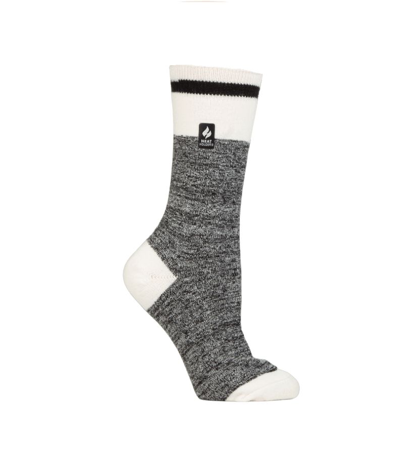 Ultra Lite Lana Cream Block Twist Crew Sock
