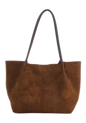 Adornia Brown Large Tote with Clutch