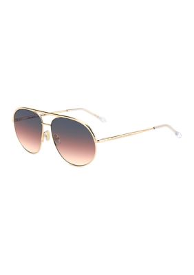 Isabel Marant Women's Gold Round Aviator Sunglasses