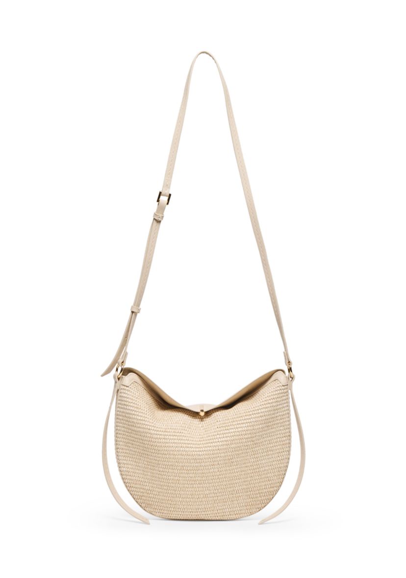Dolce Vita Raffia Slouchy Foldover Bag | Belk
