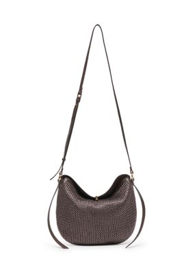 Dolce Vita Raffia Slouchy Foldover Bag