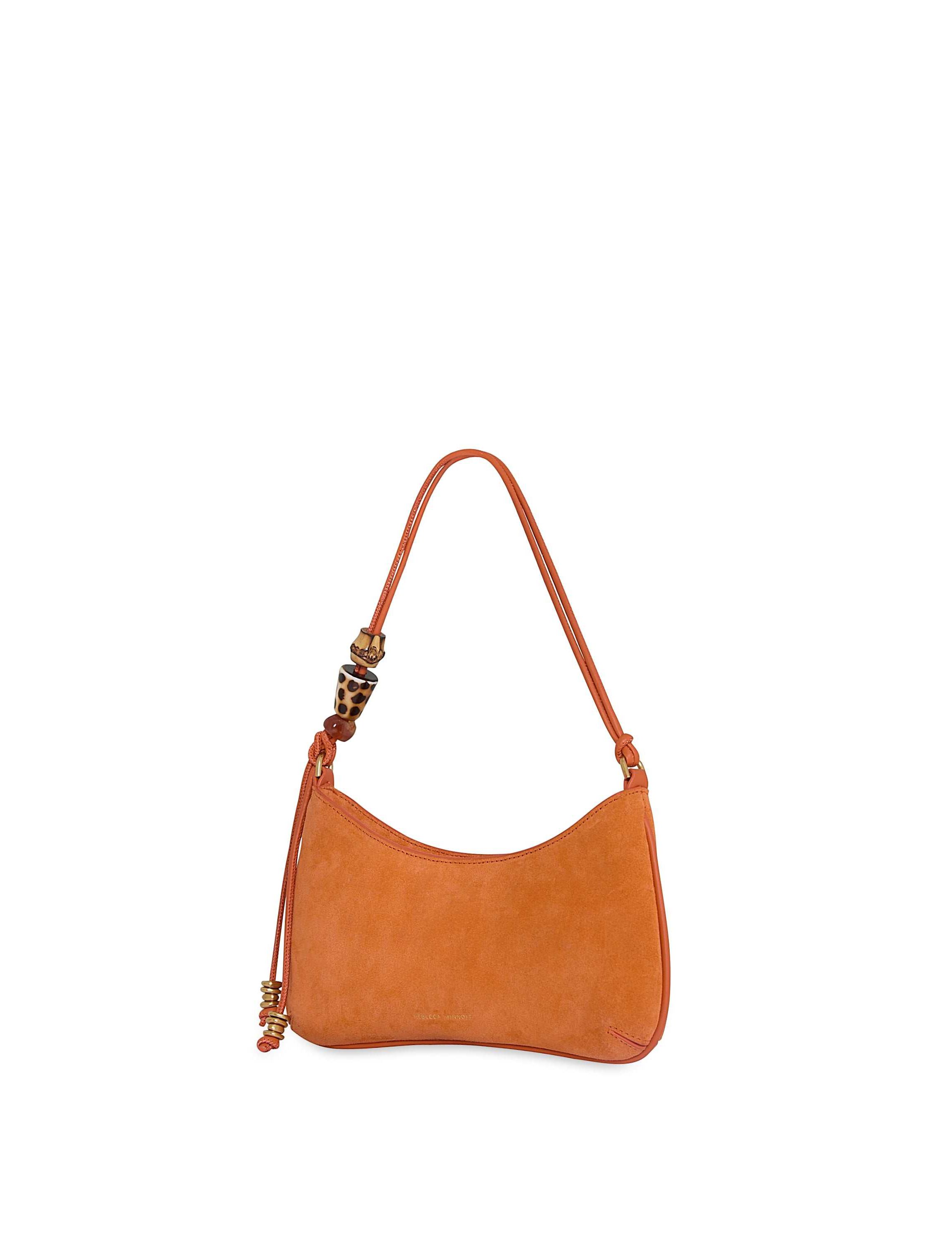 Rebecca Minkoff Orange Suede Drawstring Backpack Rebecca Minkoff Backpack - Etsy main image 4
