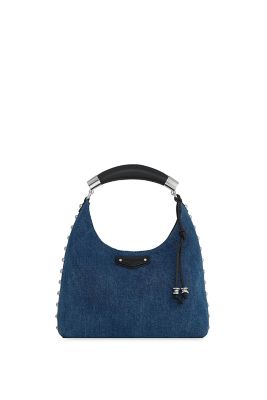 Rebecca Minkoff Nolita Top Handle Denim Bag with Studded Trim