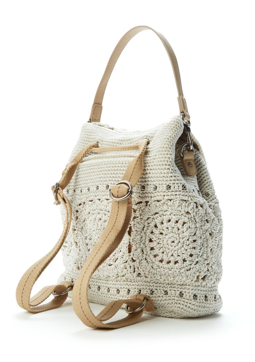 The Sak Sayulita Crochet Beige Backpack Purse - Nordstrom Dillards Women Bags The Sak Women main image 4