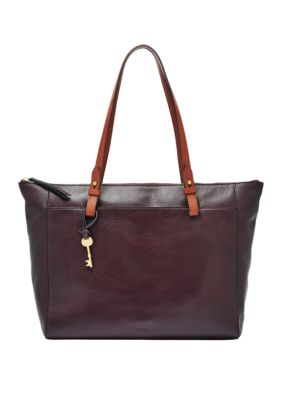 fossil rachel tote natural