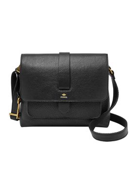 Stone Mountain Handbags Black Brown Leather Crossbody Nubuck Talia