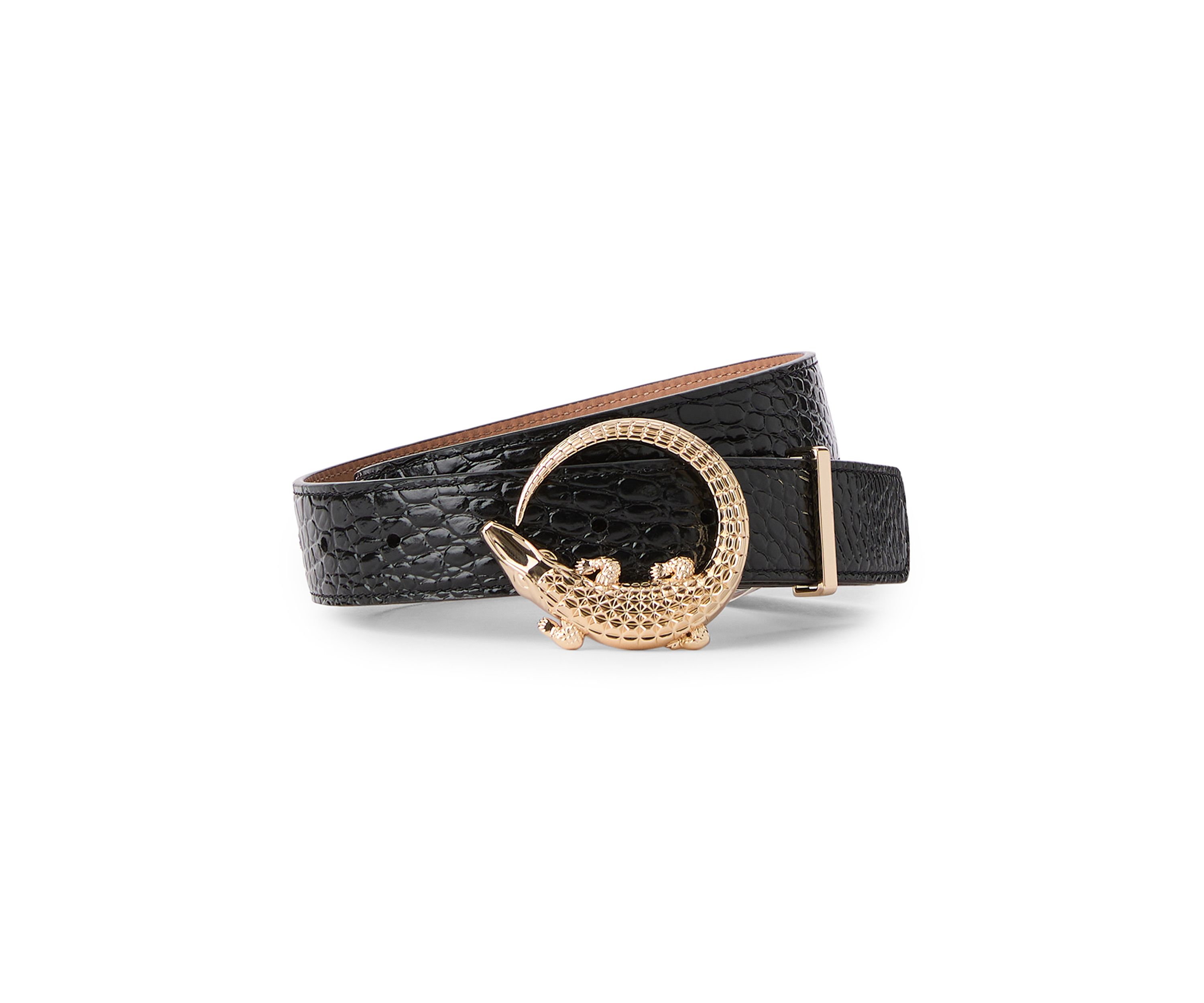 Womens Medium Croc Buckle Belt