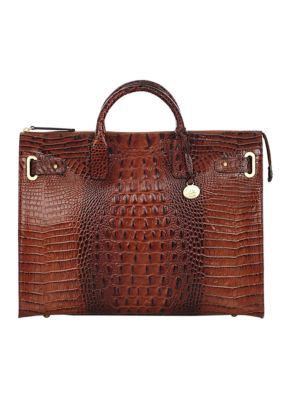 RARE BRAHMIN PARIS BUSINESS hot TOTE IN NUTMEG