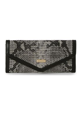 Brahmin Women s Veronica Spark Leather Wallet Black Wallets