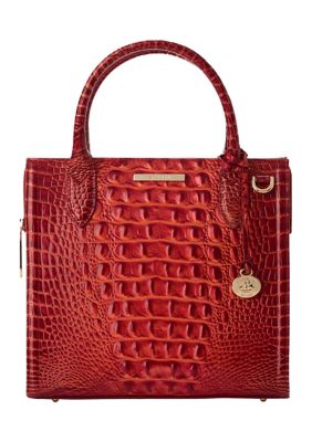 Brahmin Small Caroline Satchel, Red -  0749034400195