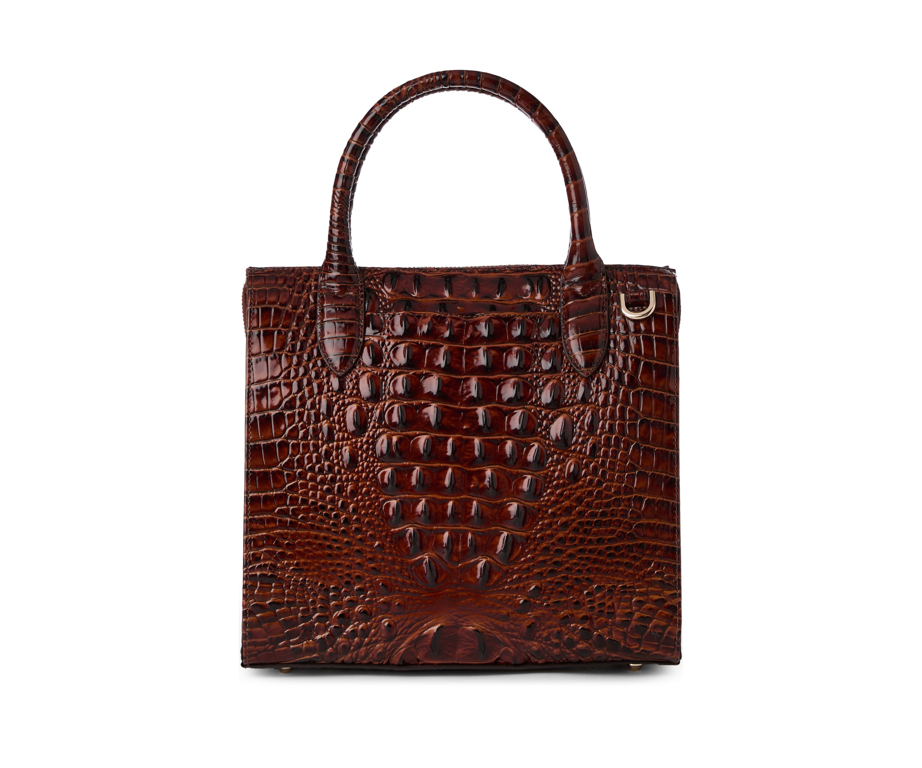 Small Caroline Compact Leather Satchel 
