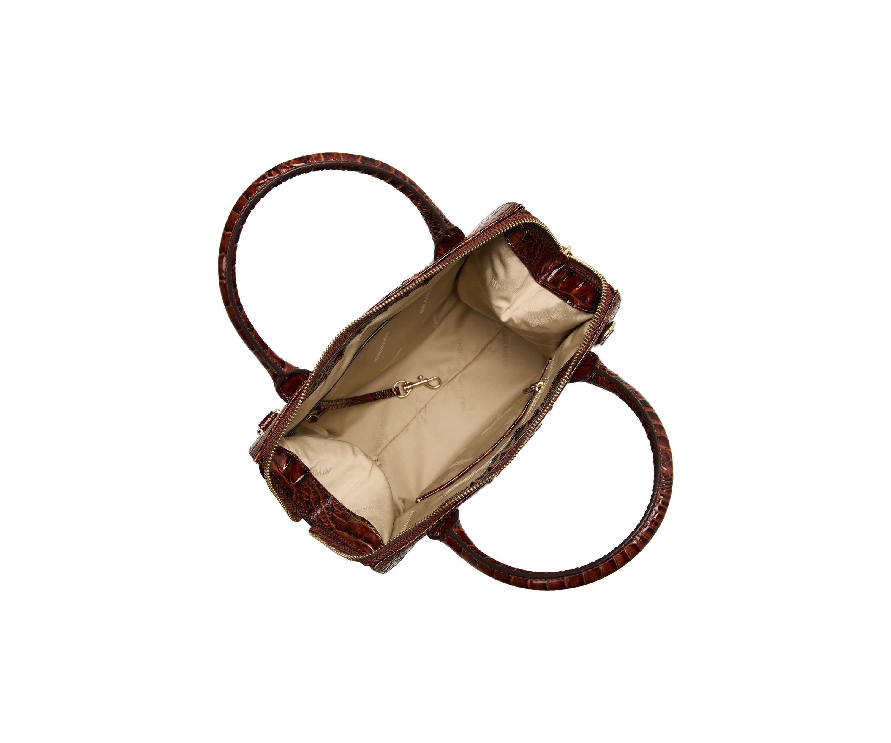 Small Caroline Compact Leather Satchel 