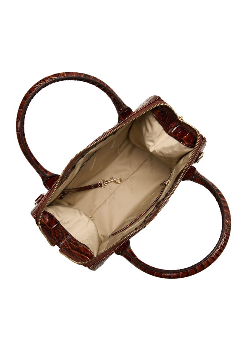 Small Caroline Compact Leather Satchel 