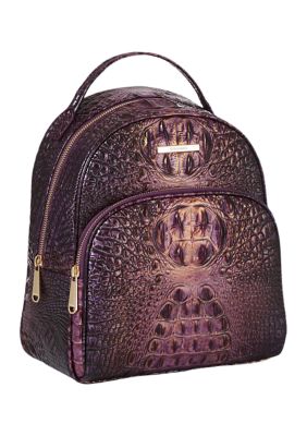 Bags, The Luxe Checkered Backpack Purse Brown Nwt