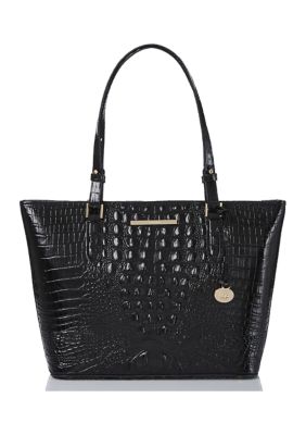 Brahmin Annabelle Tuscan Black toasted Almond Tote cheapest Bag