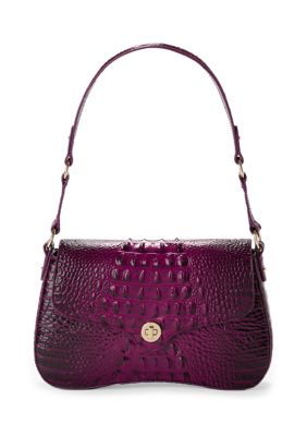 Brahmin Nerida Melbourne Small Leather Shoulder Sugar Plum