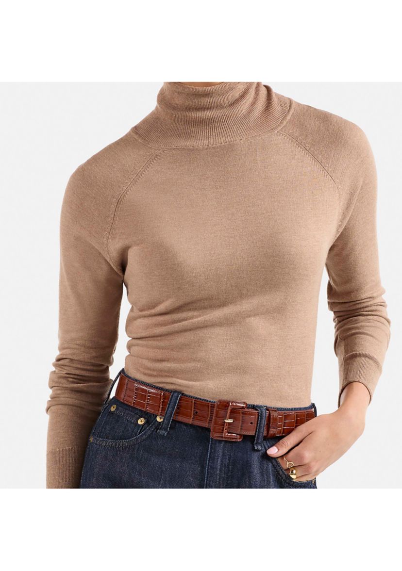 Wide Covered Leather Buckle Belt 