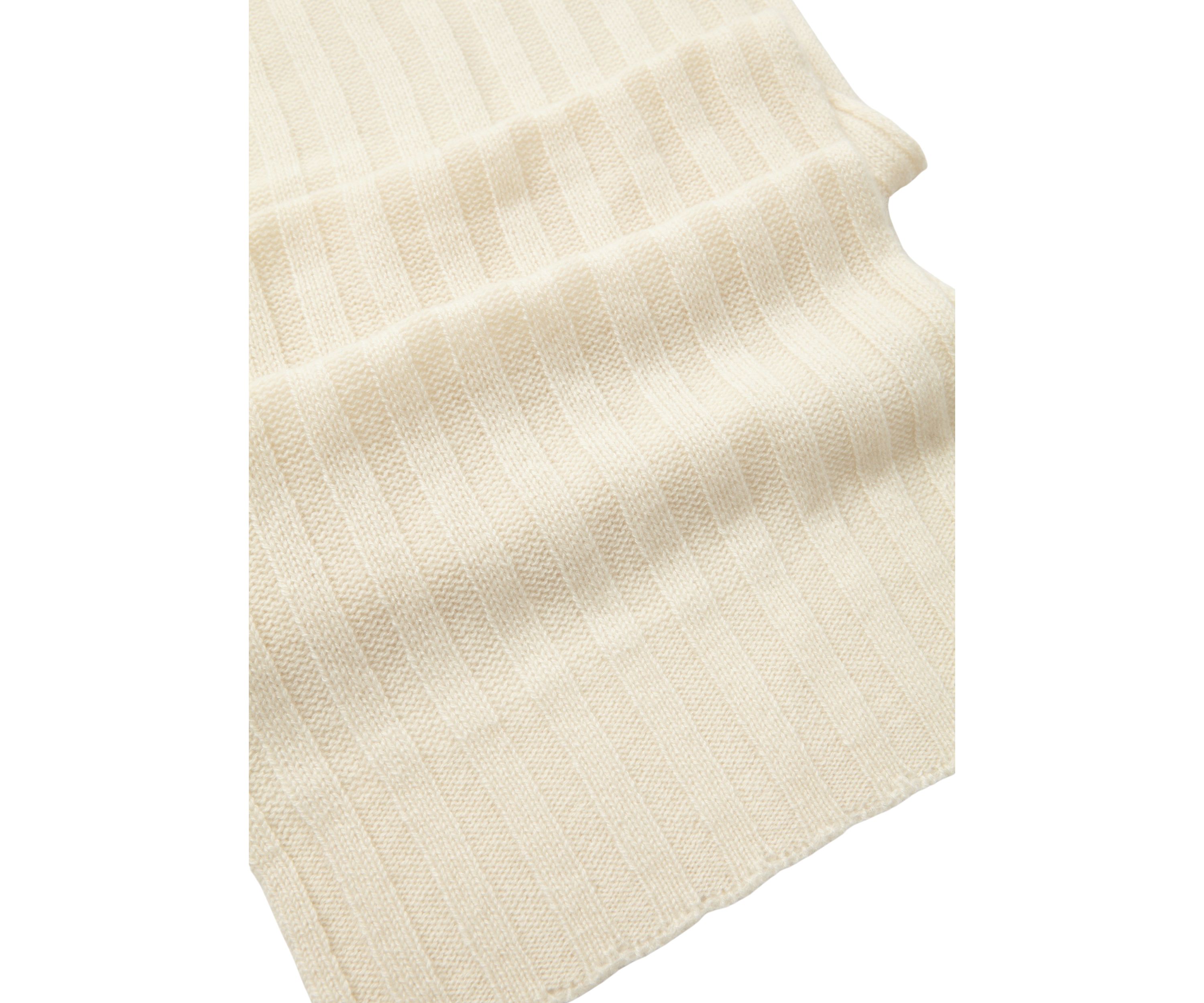 Cashmere Ribbed Scarf