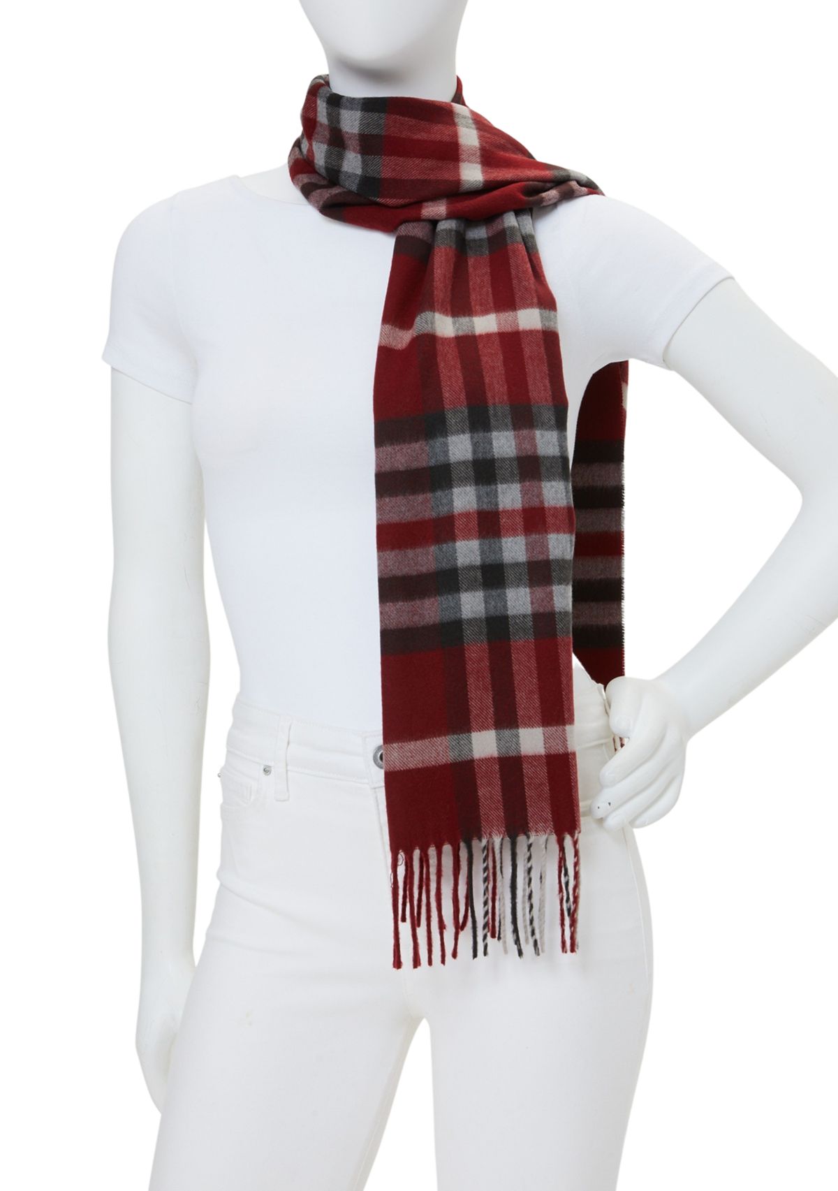 Exploded Plaid Scarf 
