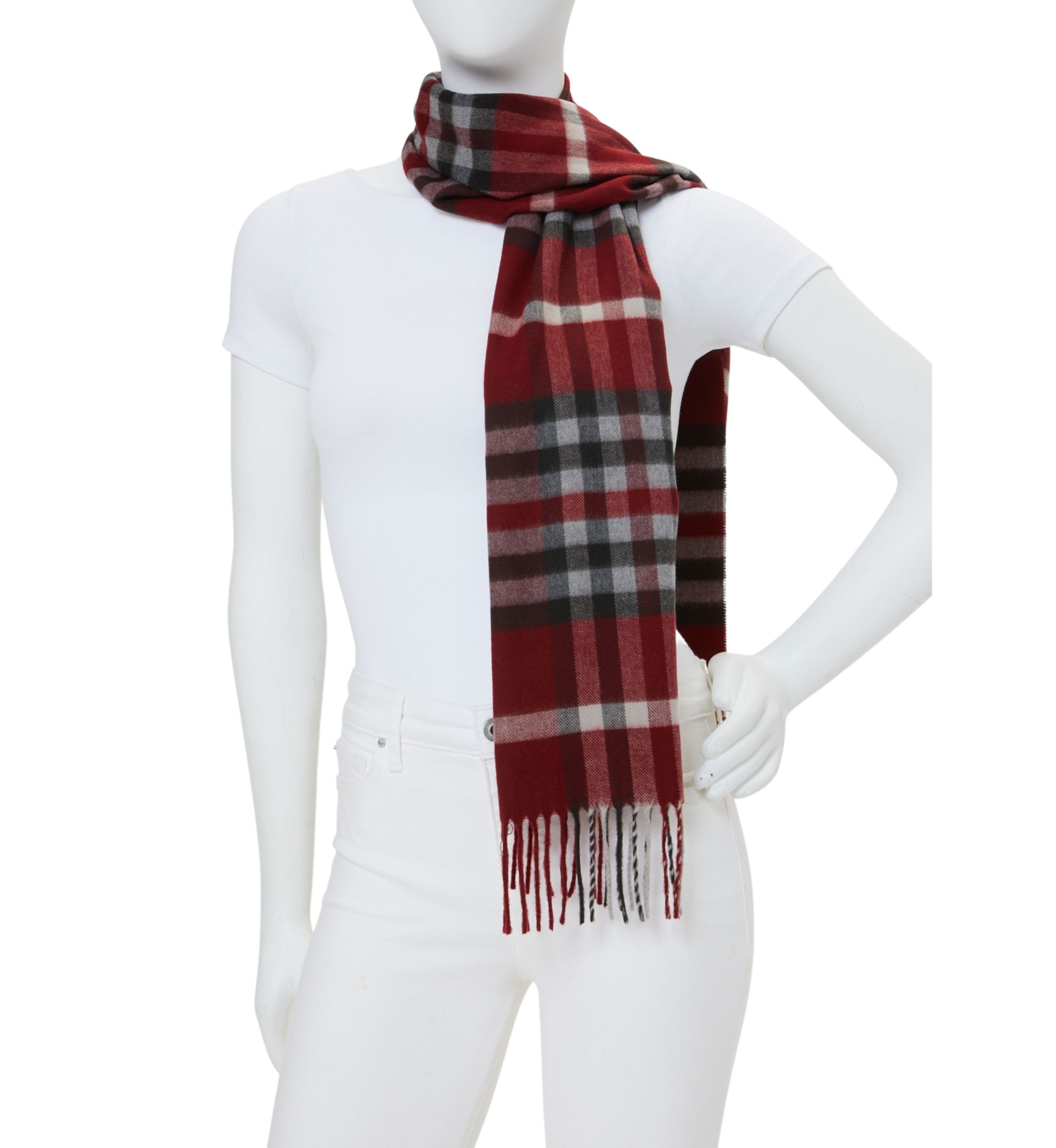 Exploded Plaid Scarf 