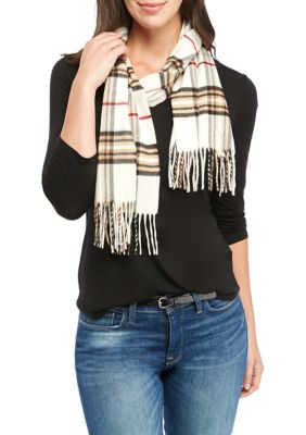 Fraas Plaid Cashmink Scarf