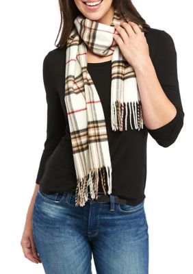 Fraas Plaid Cashmink Scarf