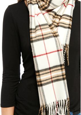 Fraas Plaid Cashmink Scarf