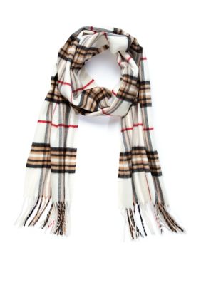 Fraas Plaid Cashmink Scarf