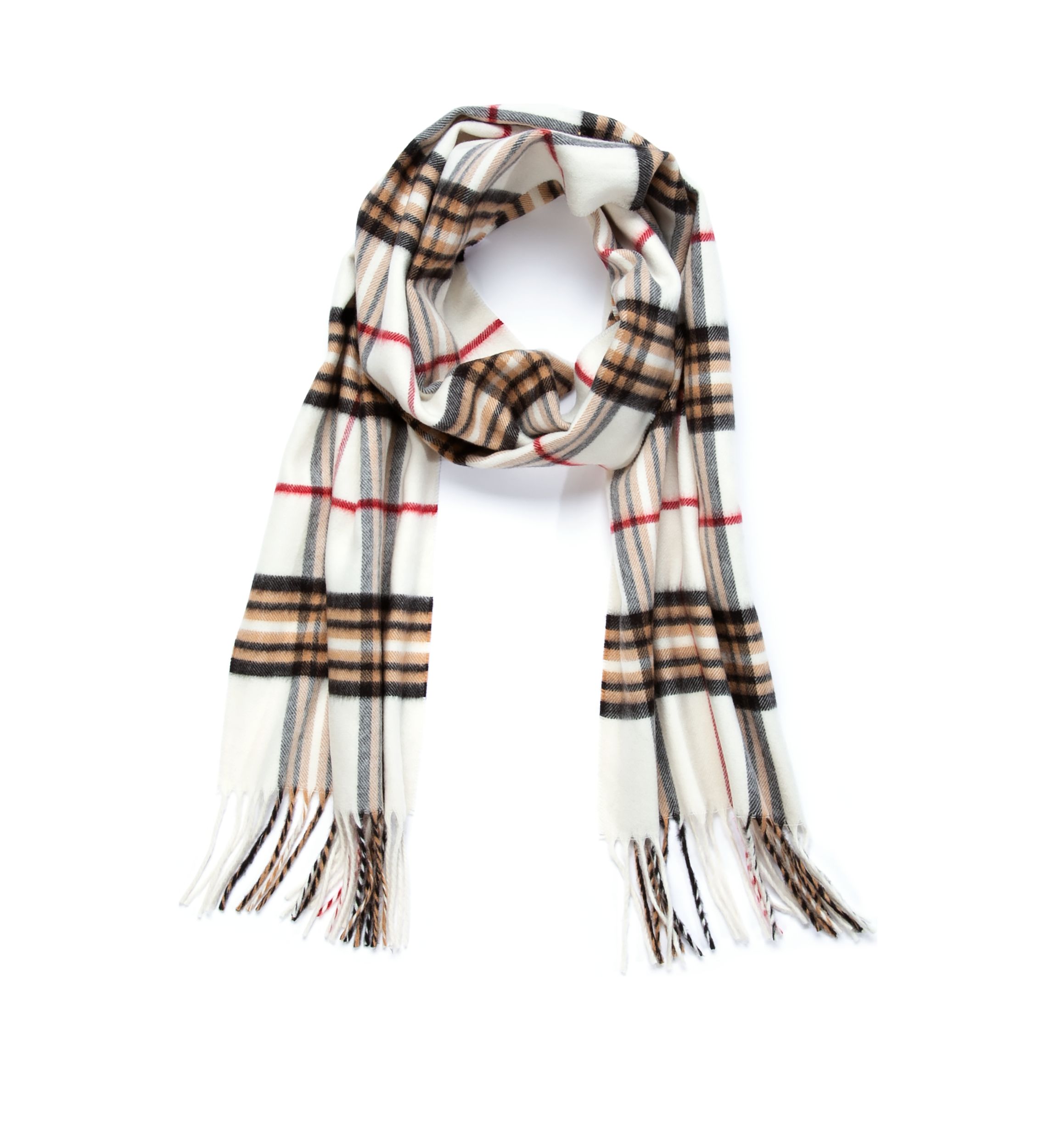 Fraas Plaid Cashmink Scarf