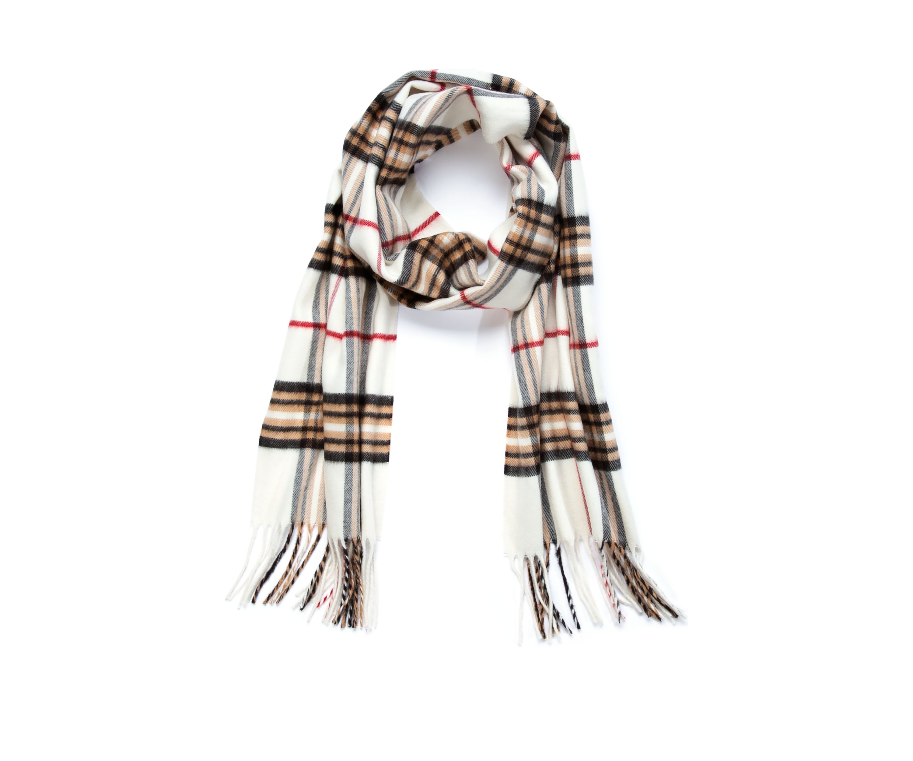 Fraas Plaid Cashmink Scarf
