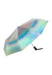 Iridescent Auto Open & Close Compact Umbrella