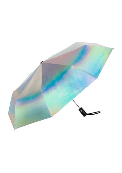 ShedRain Iridescent Auto Open &amp; Close Compact Umbrella