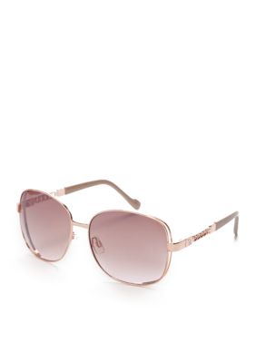 Jessica Simpson Women's Glam Chain Temple Sunglasses