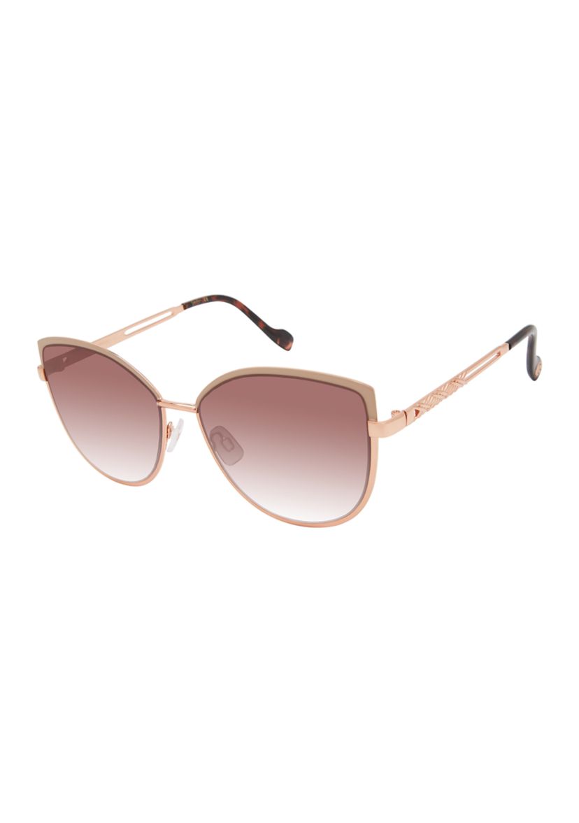 Cat Eye Golden Sunglasses