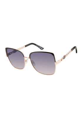 Jessica Simpson Women's Metal Square Sunglasses