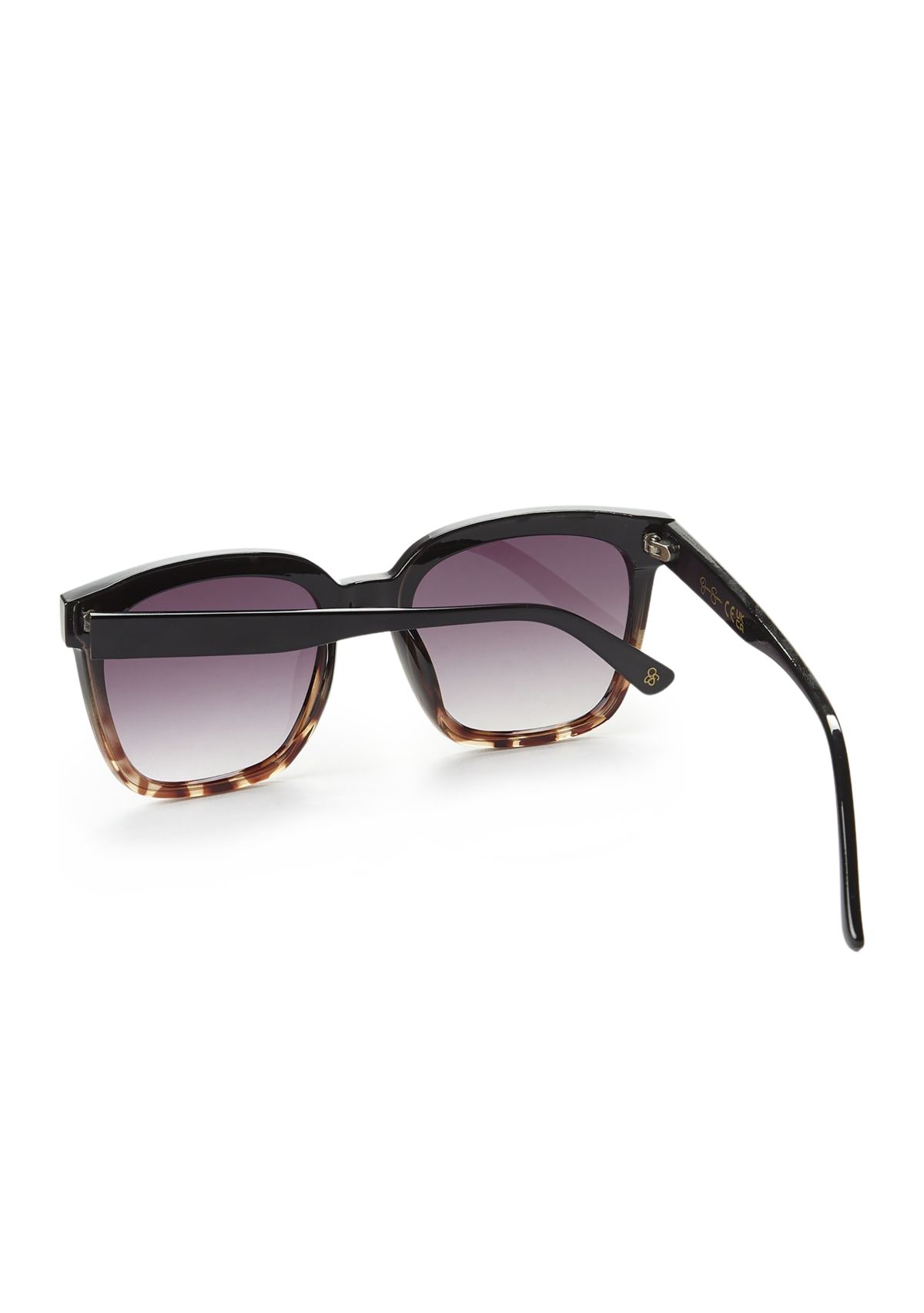 Plastic Flush Lens Rectangular Sunglasses