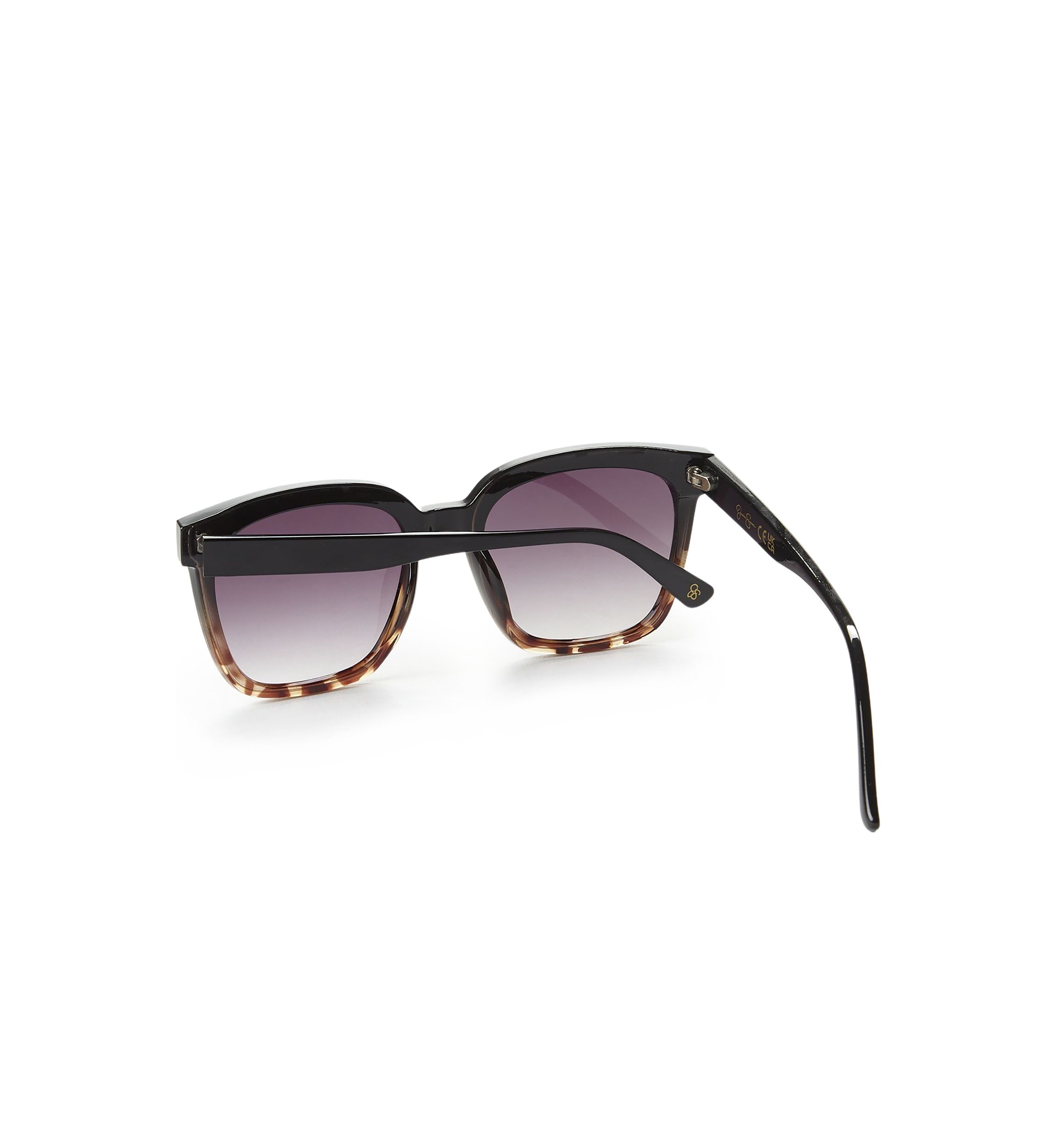 Plastic Flush Lens Rectangular Sunglasses