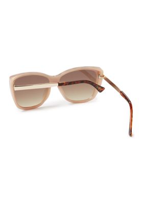 Plastic Cat Eye Shield Sunglasses