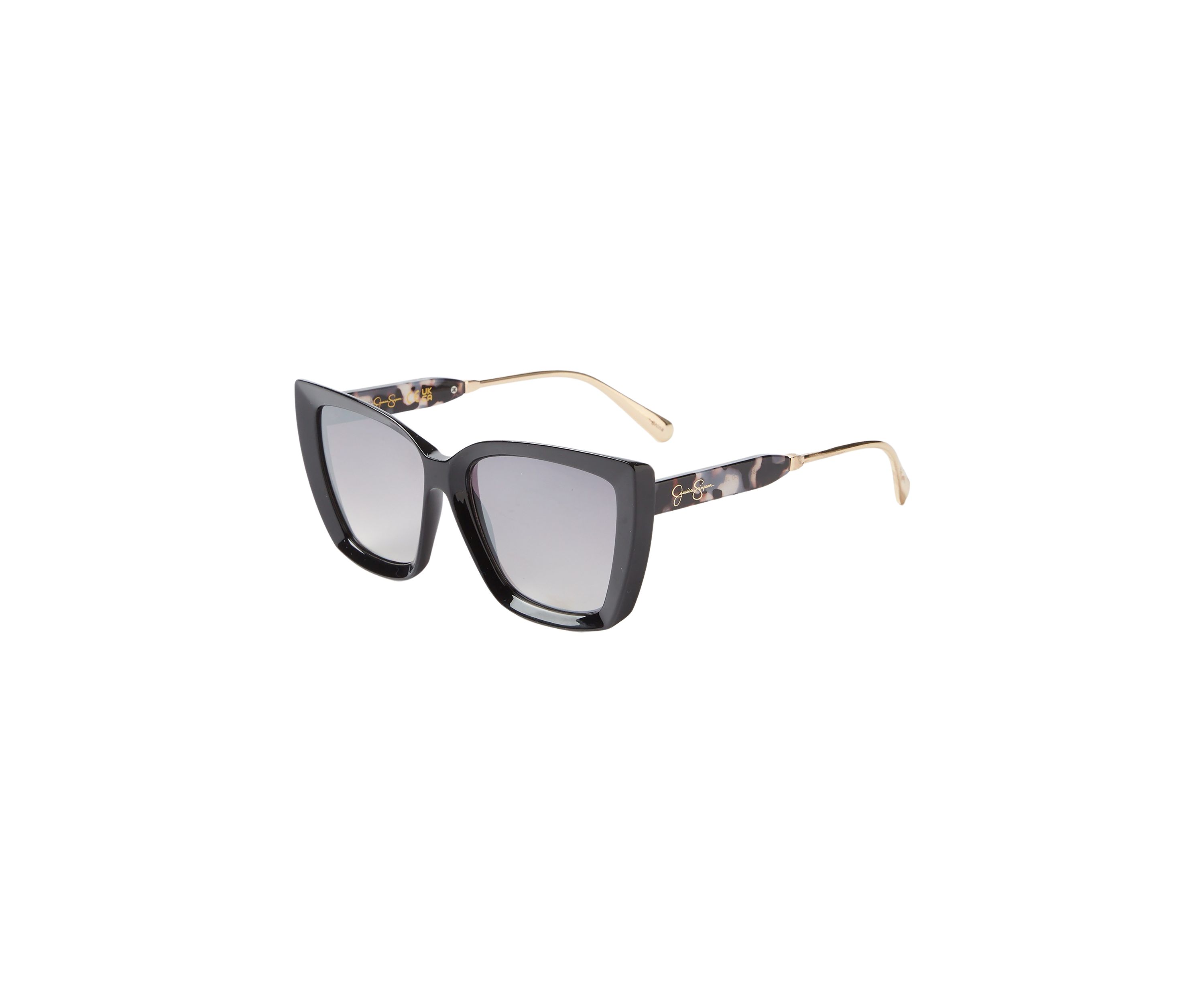 Plastic Metal Cat Eye Sunglasses