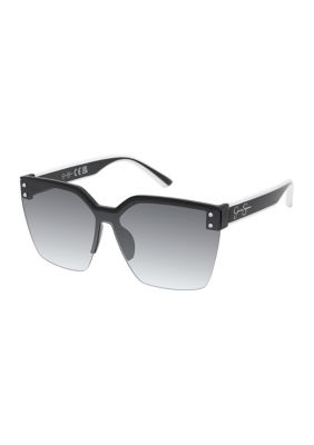 NWT-Jessica Simpson Rimless Shield Oversized Sunglasses Jessica Simpson Sunglasses Oversized Shields Nude NWT | eBay main image 4